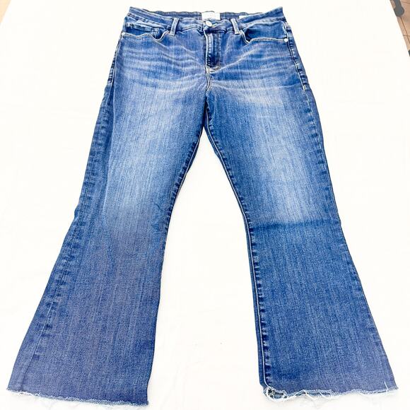 Frame Le Crop Mini Boot Lupine LCMBRA865 Denim Jeans Size 33 - Picture 2 of 8